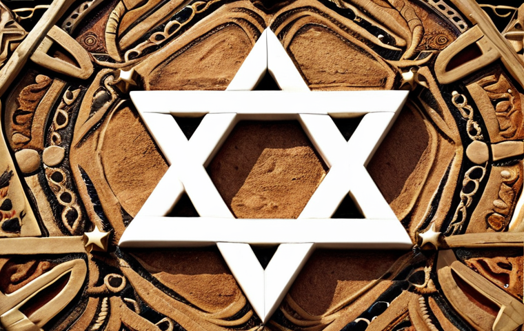 **Image of the Star of David (Magen David):** A close-up, symbolic image of the Star of David, evoking its historical and spiritual significance in Judaism. Focus on representing unity, heritage, and connection to the land of Israel. The background should be abstract and evocative of Jewish culture.