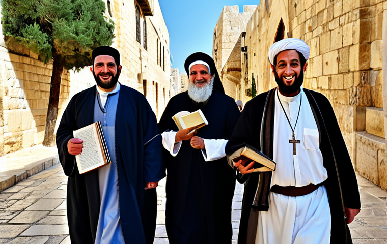 이스라엘의 대표 종교  유대교 이슬람교 기독교 - Jerusalem Holy Sites**

"A panoramic view of Jerusalem showcasing the Western Wall, the Dome of the ...