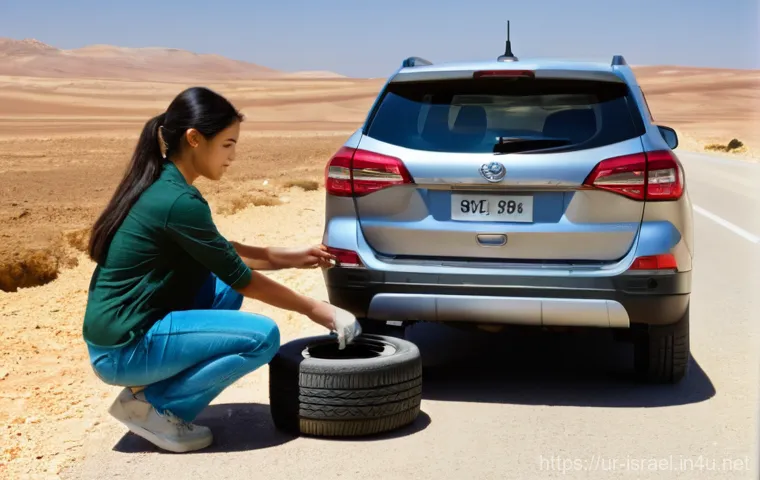 이스라엘의 교통 규칙 - **Prompt:** A young, well-prepared female traveler, dressed in practical hiking clothes, is meticulo...