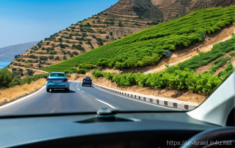 이스라엘의 교통 규칙 - **Prompt:** A young, well-prepared female traveler, dressed in practical hiking clothes, is meticulo...