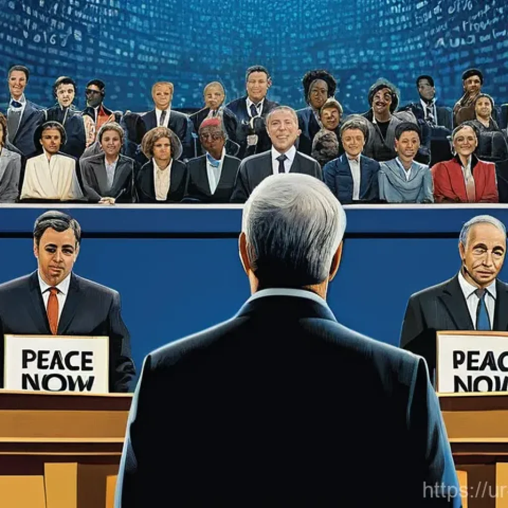 이스라엘에서 중요한 정치적 논의 - **Image Prompt 1: "Political Crossroads"**
A realistic, high-definition image of a middle-aged m...