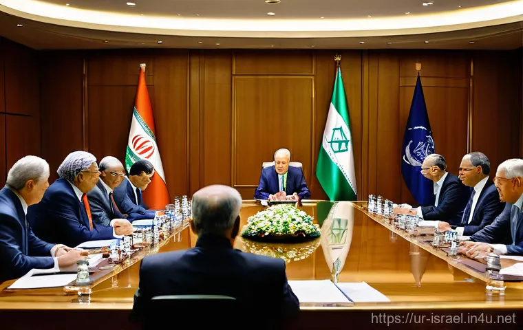 이스라엘에서 중요한 정치적 논의 - **Image Prompt 2: "Resilience in Reconstruction"**
    A wide-angle, hopeful scene depicting a parti...