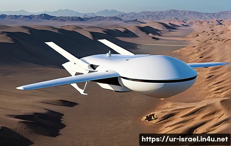이스라엘 드론 연구소 - **Prompt 1: Advanced Border Surveillance Drone**
"A highly advanced, sleek Israeli surveillance ...